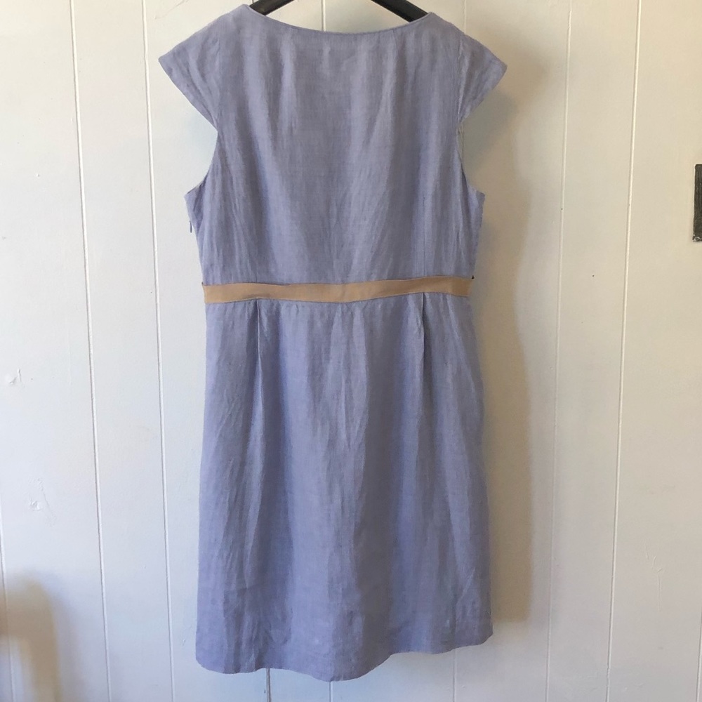 J. Crew Cap Sleeve Linen Dress - Picture 2 of 3
